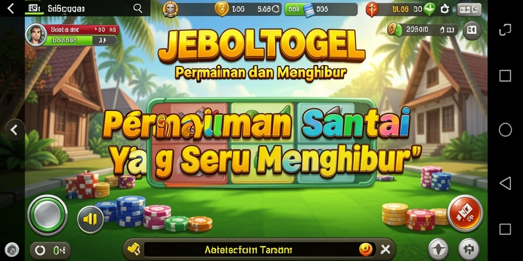 Tampilan seru gameplay JEBOLTOGEL yang penuh warna.