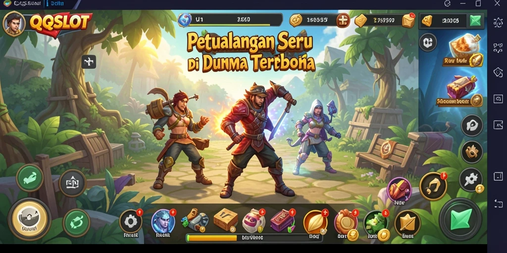 Tampilan grafis menakjubkan dalam gameplay dunia terbuka di QQSLOT.