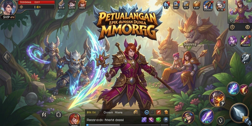 Tampilan gameplay epik dari SVIP9 di dunia MMORPG.